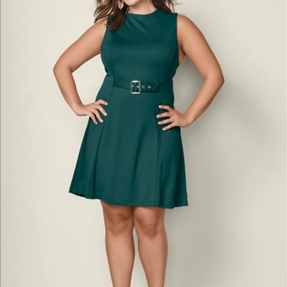 Green Buckle Dress